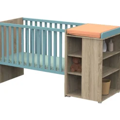 Lit chambre transformable 60x120cm en lit junior 90x190cm nova argile douce