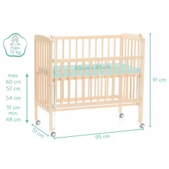 Lit cododo en bois nino beige