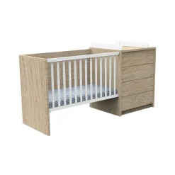 Lit combiné évolutif bébé 60x120cm antonin
