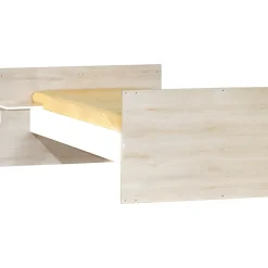 Lit combiné évolutif 60x120 en 90x190cm scandi naturel