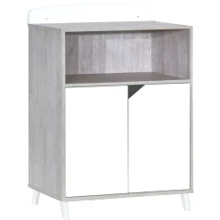 Lit combiné évolutif 60x120 en 90x190cm scandi gris