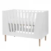 Lit de bébé évolutif 60 x 120 cm blanc