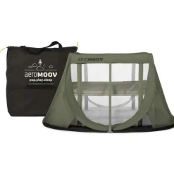 Lit de voyage instant green moss