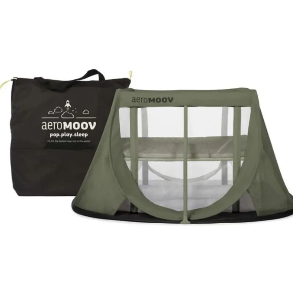Lit de voyage instant green moss
