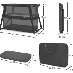 Lit de voyage sofi plus 4 en 1 - black