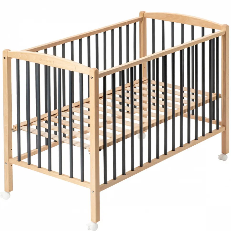 Lit en bois 70x140 cm arthur anthracite