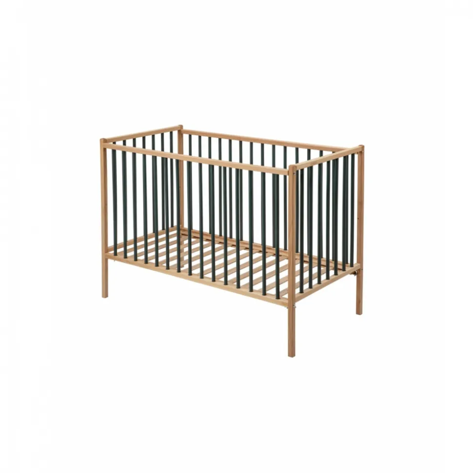 Lit en bois 70x140 cm rémi hybride kaki
