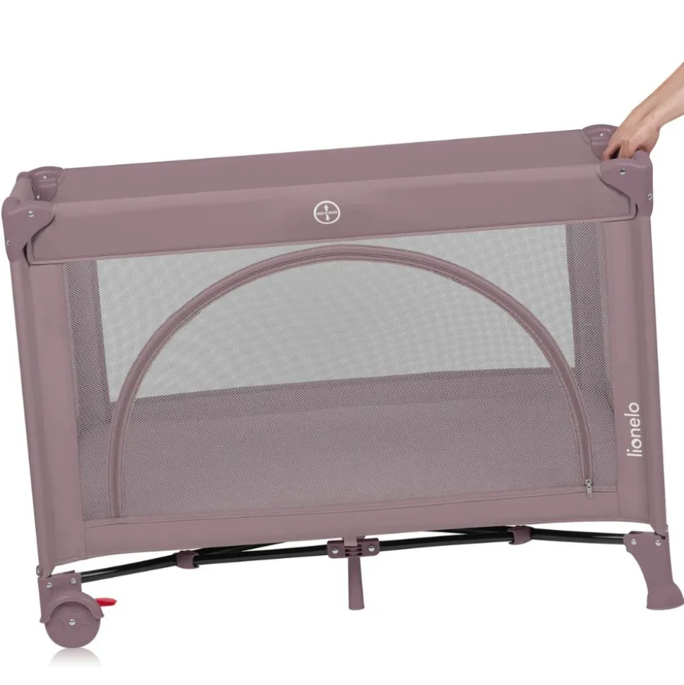 Lit parapluie bébé laura compact 2 en 1 pink nude