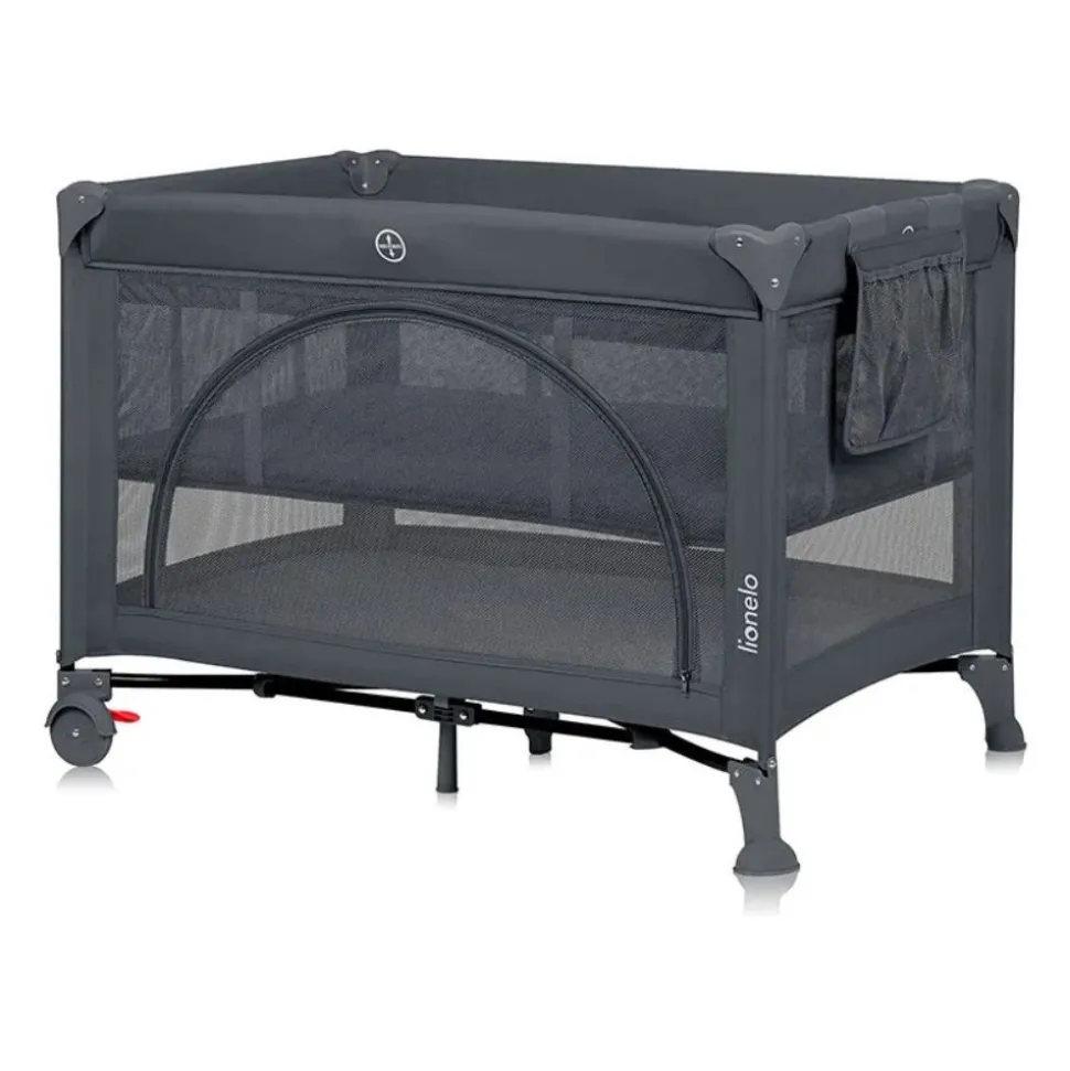Lit parapluie bébé laura compact 2 en 1 grey concrete