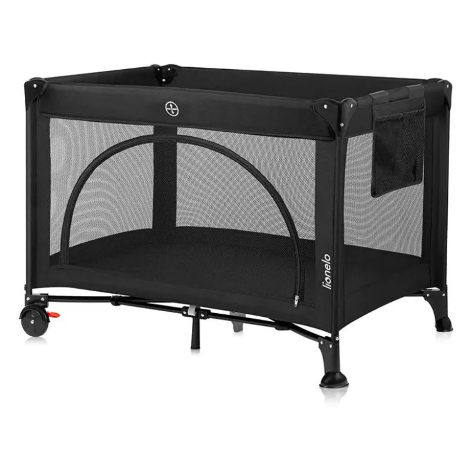 Lit parapluie bébé laura compact 2 en 1 black carbon