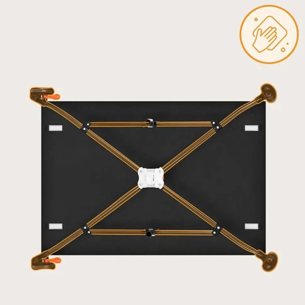 Lit parapluie bébé laura compact 2 en 1 black carbon