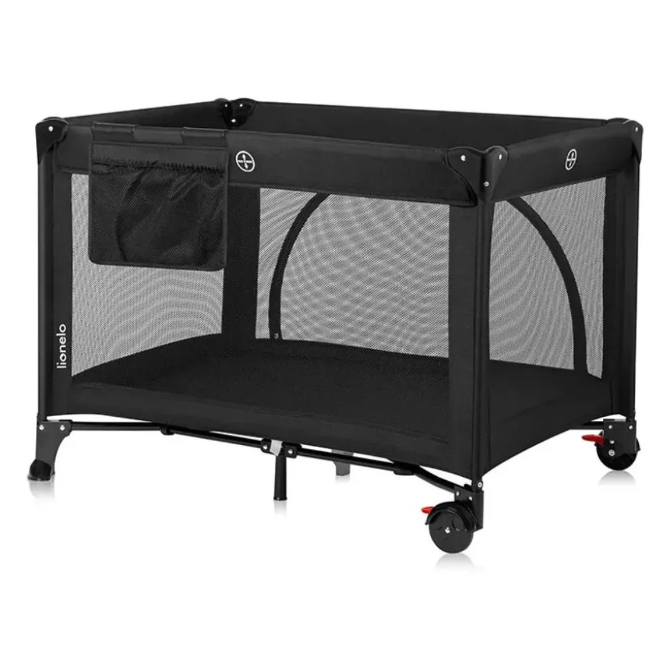 Lit parapluie bébé laura compact 2 en 1 black carbon