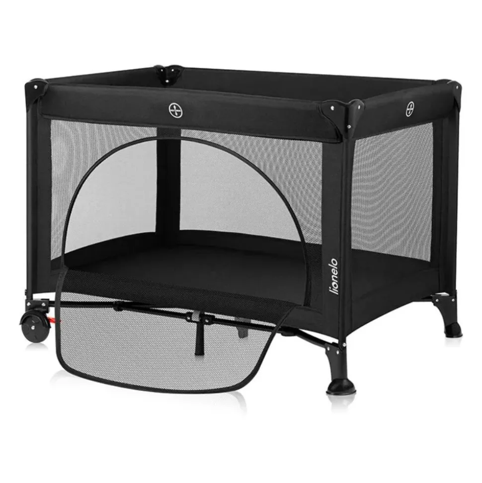 Lit parapluie bébé laura compact 2 en 1 black carbon