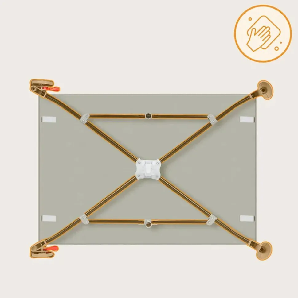 Lit parapluie bébé laura compact 2 en 1 beige sand