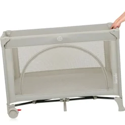 Lit parapluie bébé laura compact 2 en 1 beige sand