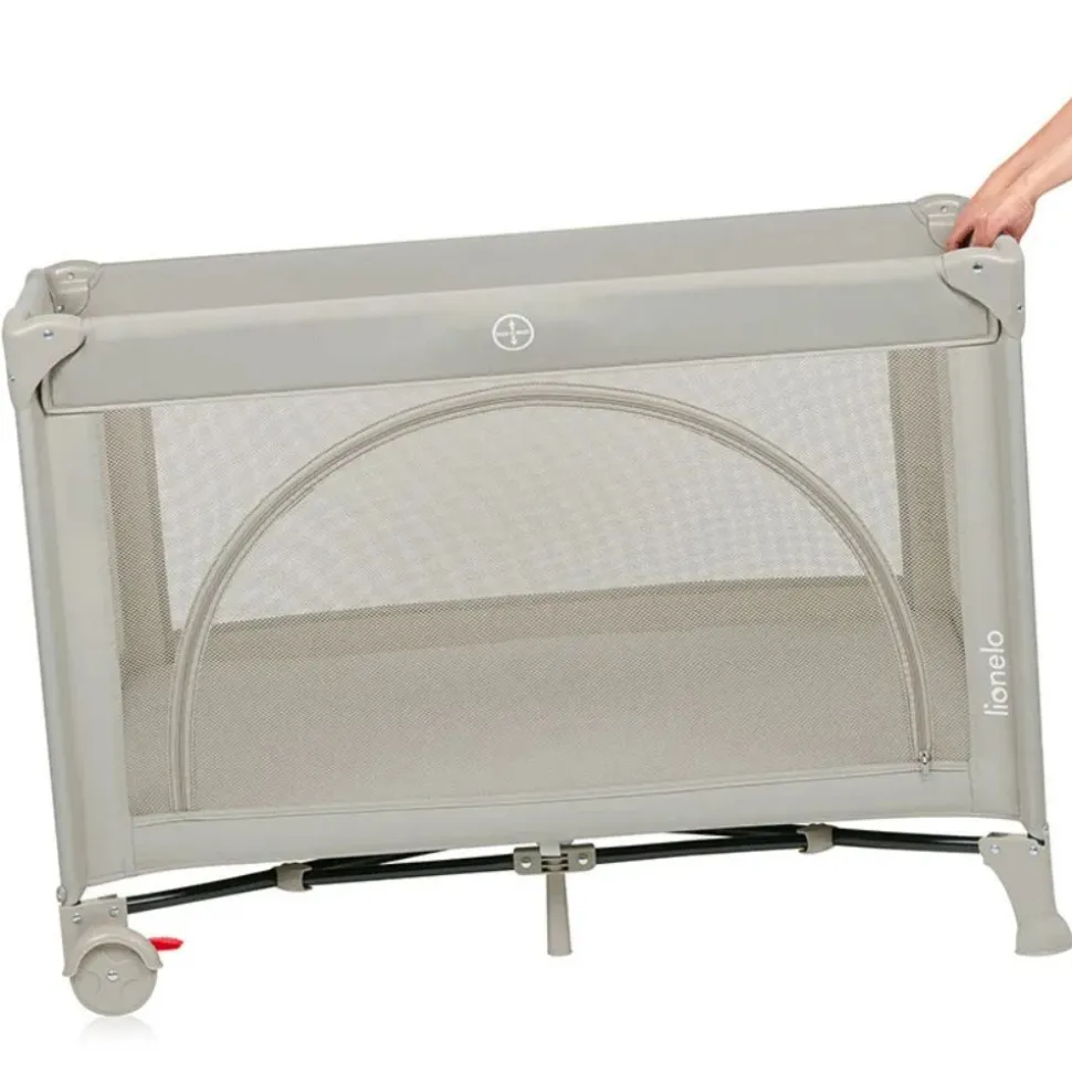 Lit parapluie bébé laura compact 2 en 1 beige sand