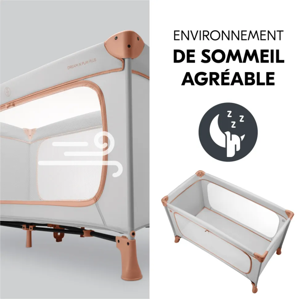 Lit parapluie dream and play plus dusty-cork