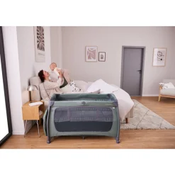Lit parapluie 3 en 1 play n relax center dark-green