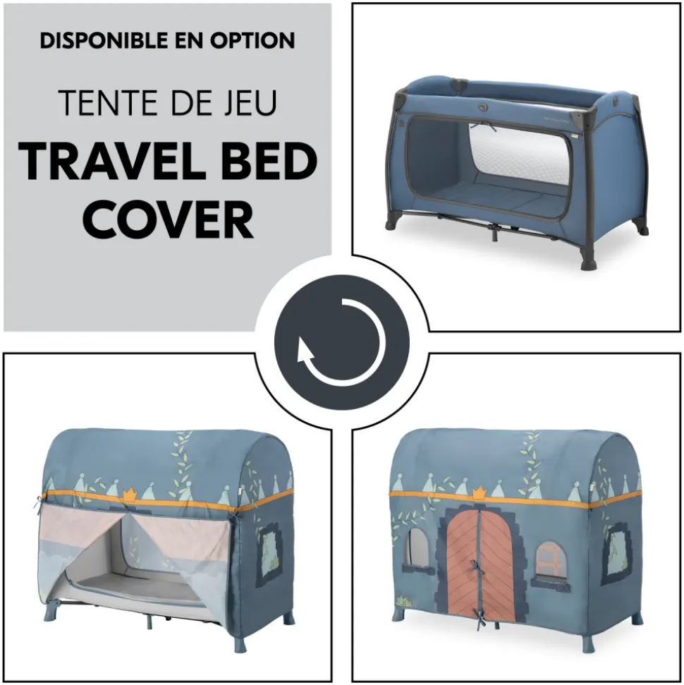 Lit parapluie 3 en 1 play n relax center dark-blue