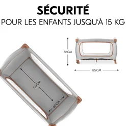 Lit parapluie 3 en 1 sleep n play go plus dusty-cork