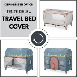 Lit parapluie 3 en 1 sleep n play go plus dusty-cork
