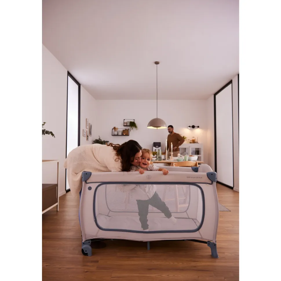 Lit parapluie 3 en 1 sleep n play go plus dusty-mint