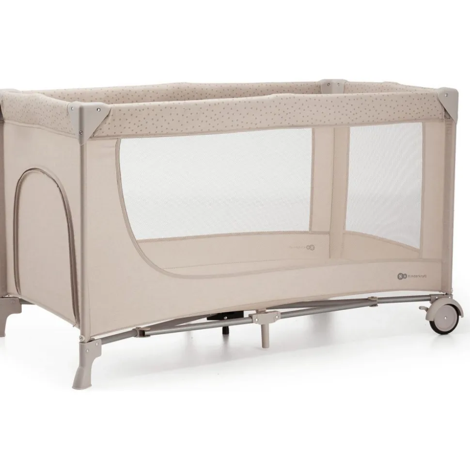 Lit parapluie joy 2 beige avec accessoires