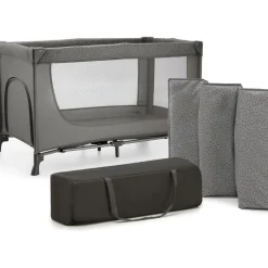 Lit parapluie joy 2 gris foncé avec accessoires