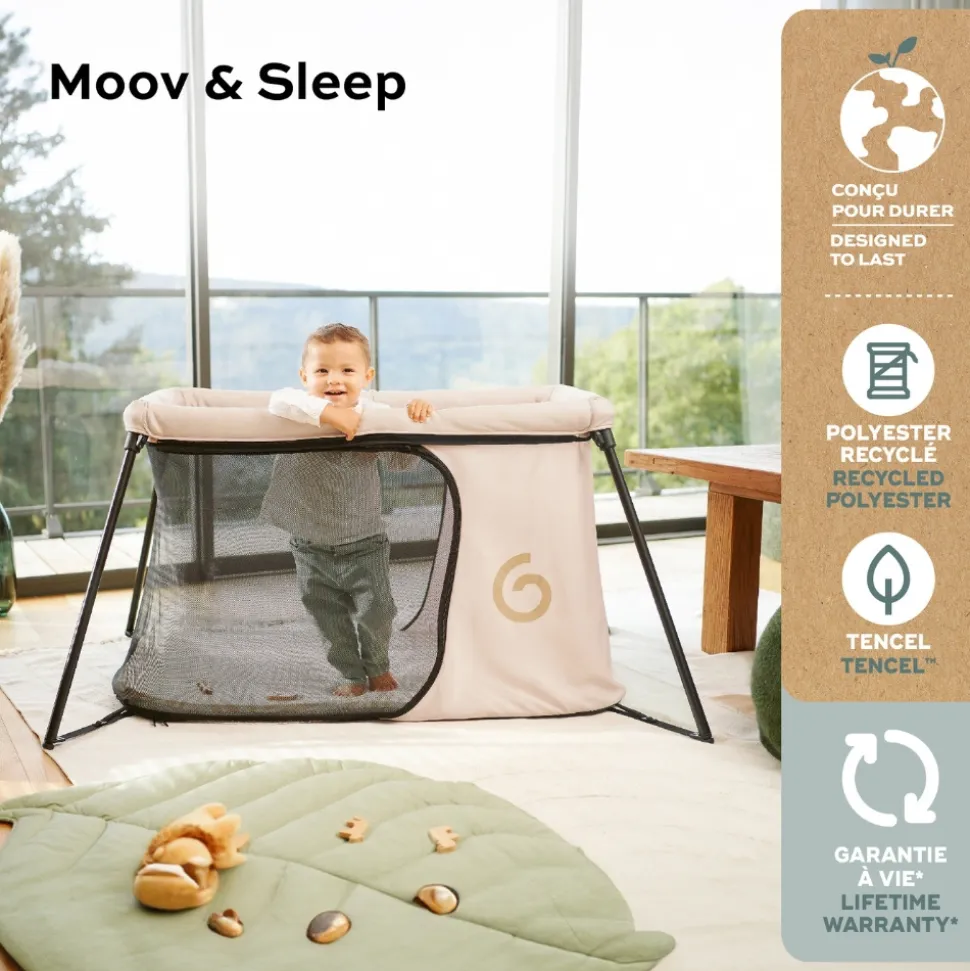 Lit parapluie moov and sleep sable
