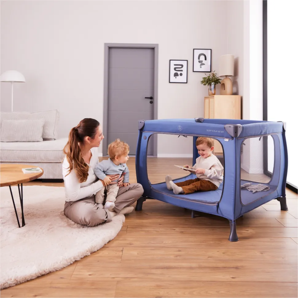 Lit parapluie parc pliant sleep n play sq set dark-green