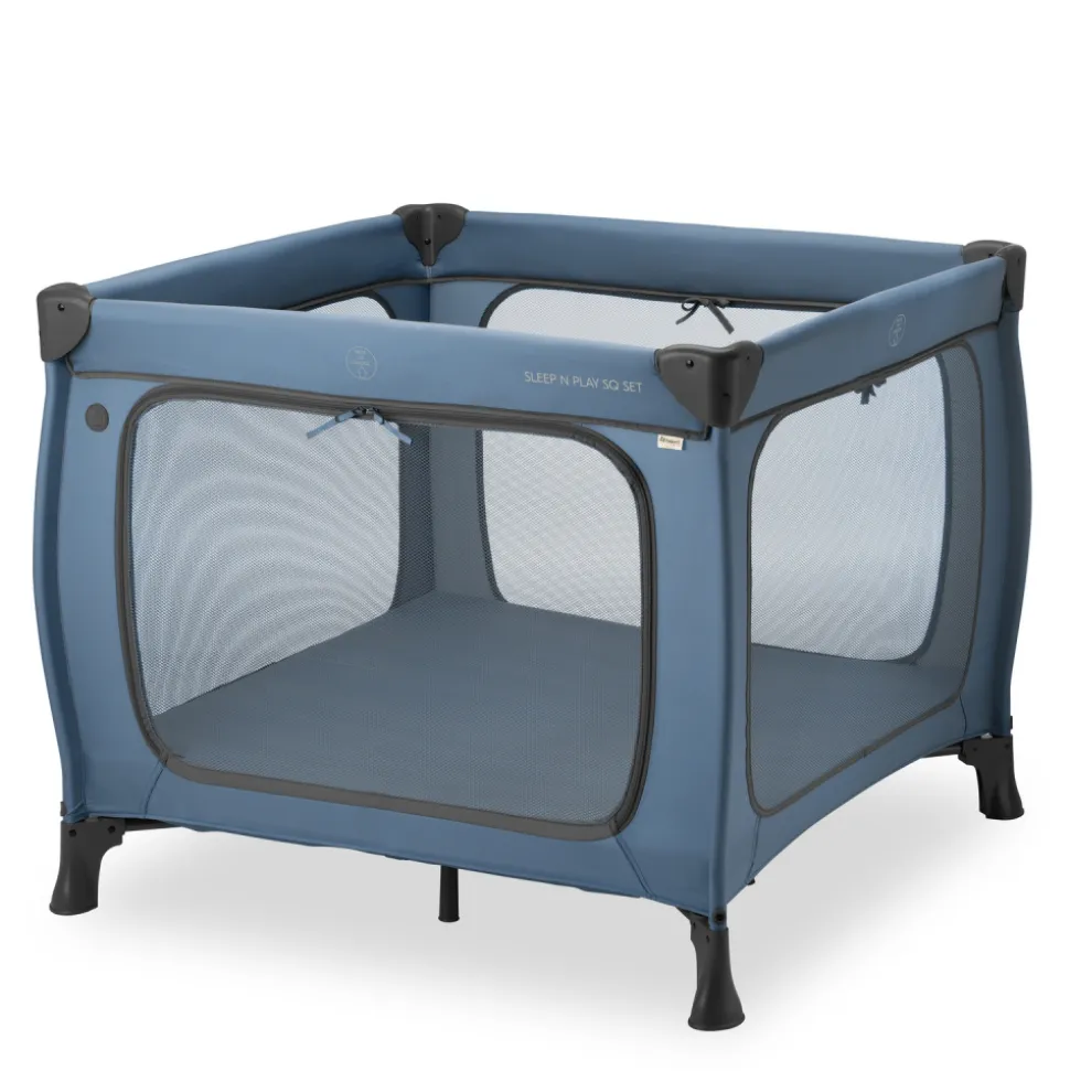 Lit parapluie parc pliant sleep n play sq set dark-blue