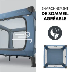 Lit parapluie parc pliant sleep n play sq set dark-blue