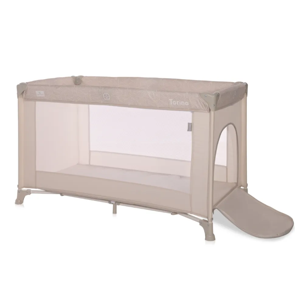 Lit parapluie torino avec porte beige