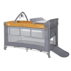 Lit parapluie torino 2 hauteurs + accessoires jaune