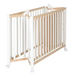 Lit pliant enfant fold up 60x120 cm bois bicolore