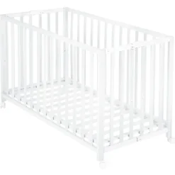 Lit pliant enfant fold up 60x120 cm bois blanc