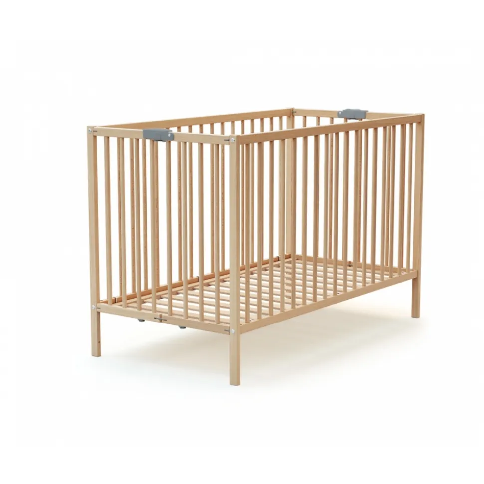 Lit pliant 60x120 cm webaby hêtre verni