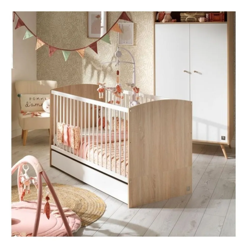 Lit évolutif bébé 70x140 cm access bois blanc