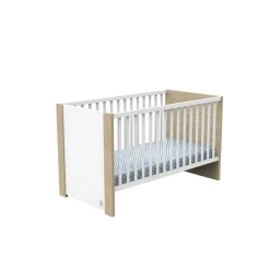 Lit 70x140cm antonin version bois et blanc