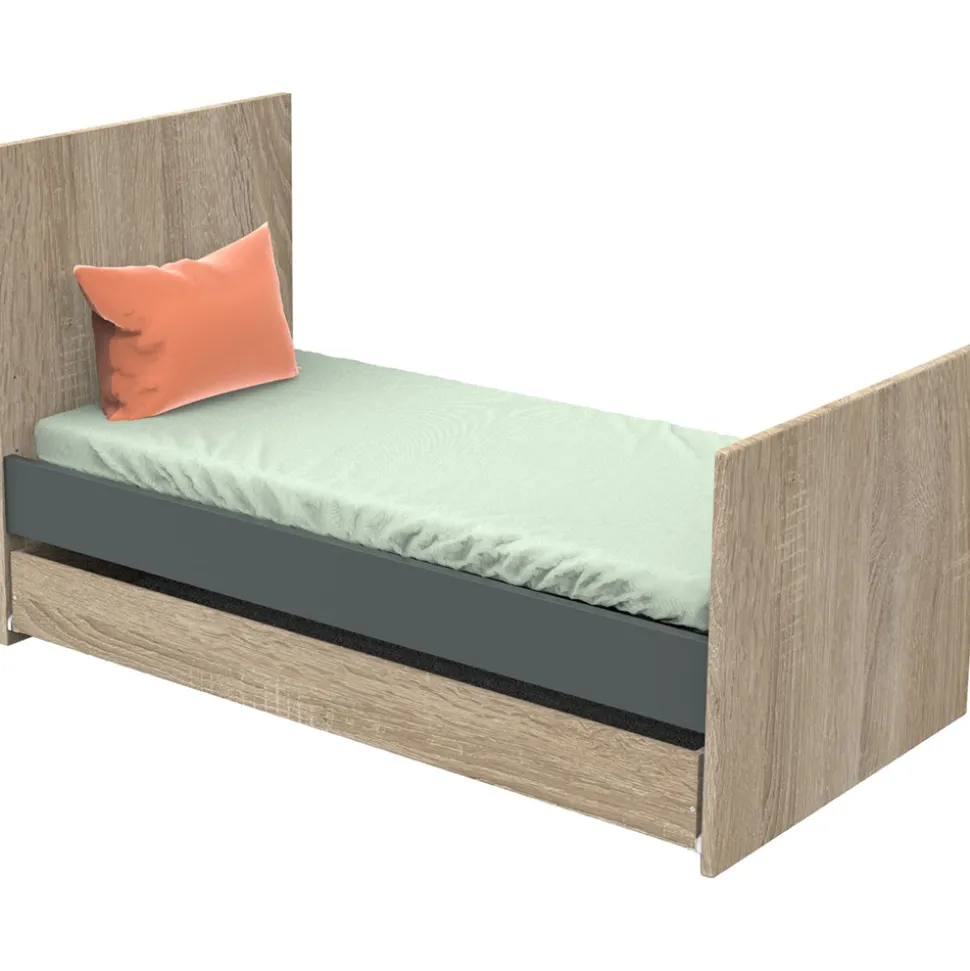 Lit 70x140cm nova gris volcan