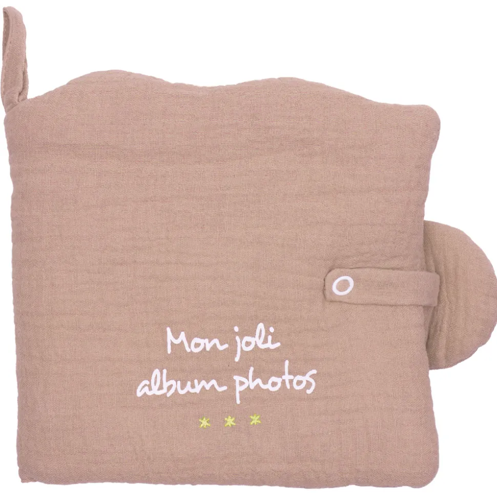 Livre album photos nuage gaze de coton mocha