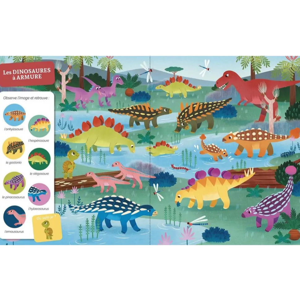 Livre cherche et trouve - dinosaures