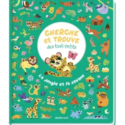 Livre collection cherche et trouve - la jungle et la savane