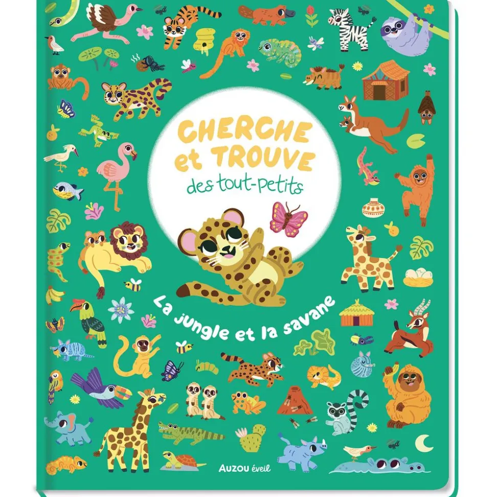 Livre collection cherche et trouve - la jungle et la savane