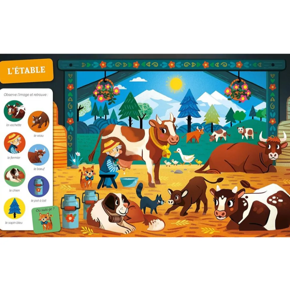 Livre collection cherche et trouve - a la ferme