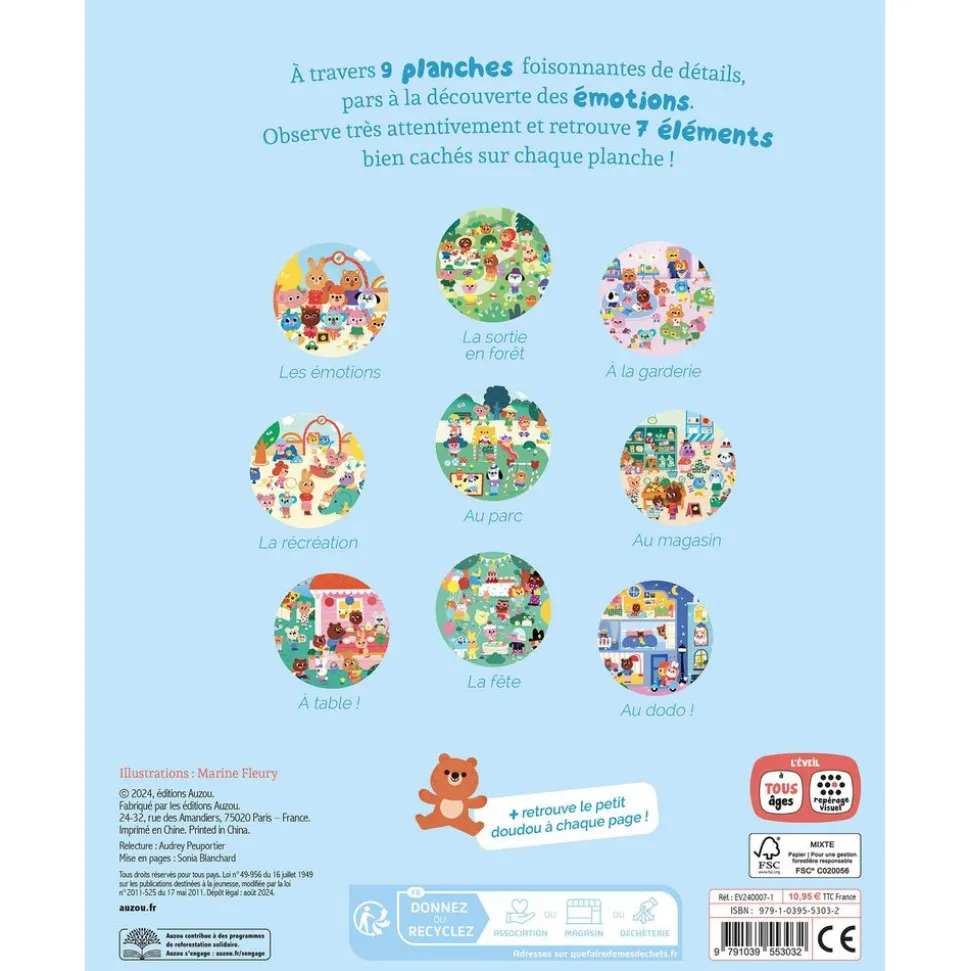 Livre collection cherche et trouve - les émotions