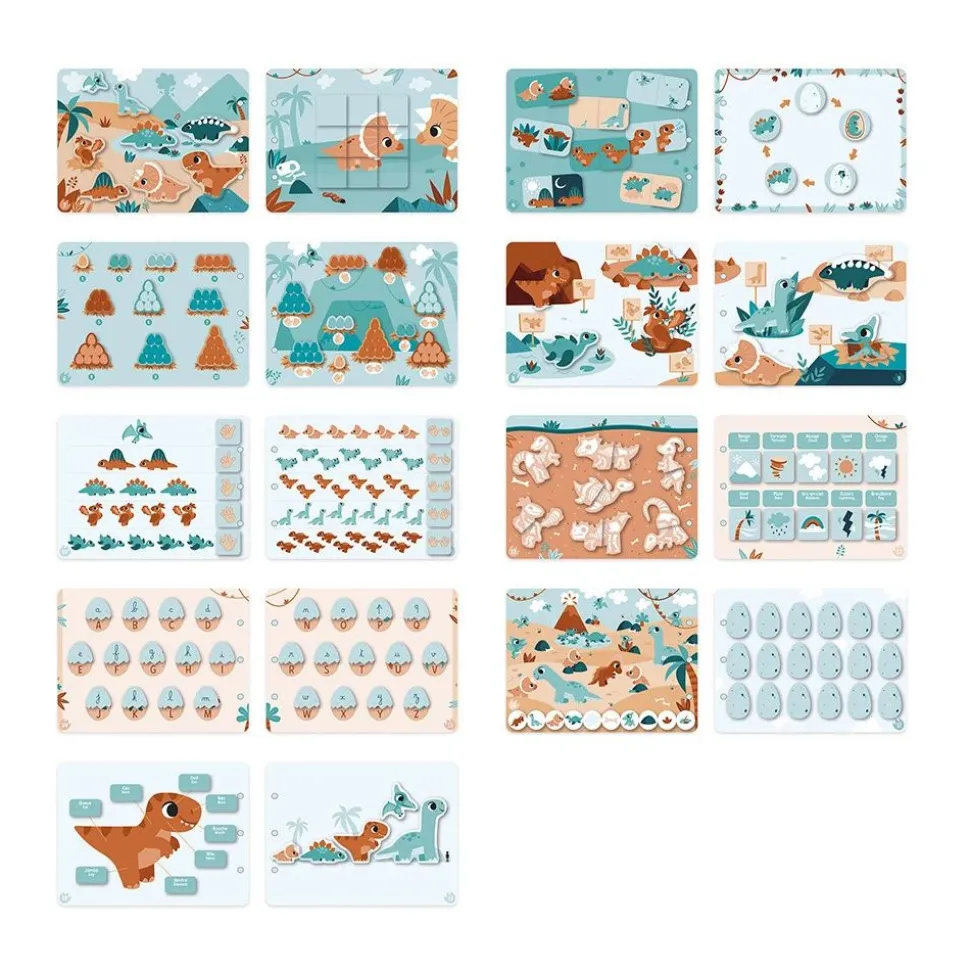 Livre d'activités pour enfant busy book dinosaures