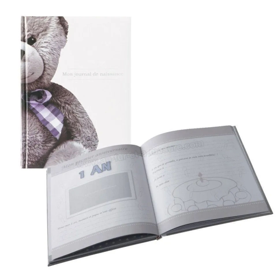 Livre de naissance ourson blanc