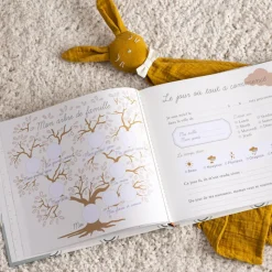 Livre de naissance vert bébé