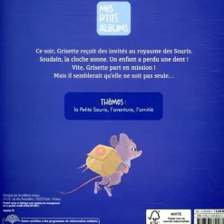 Livre enfant collection grisette - la petit souris part en mission